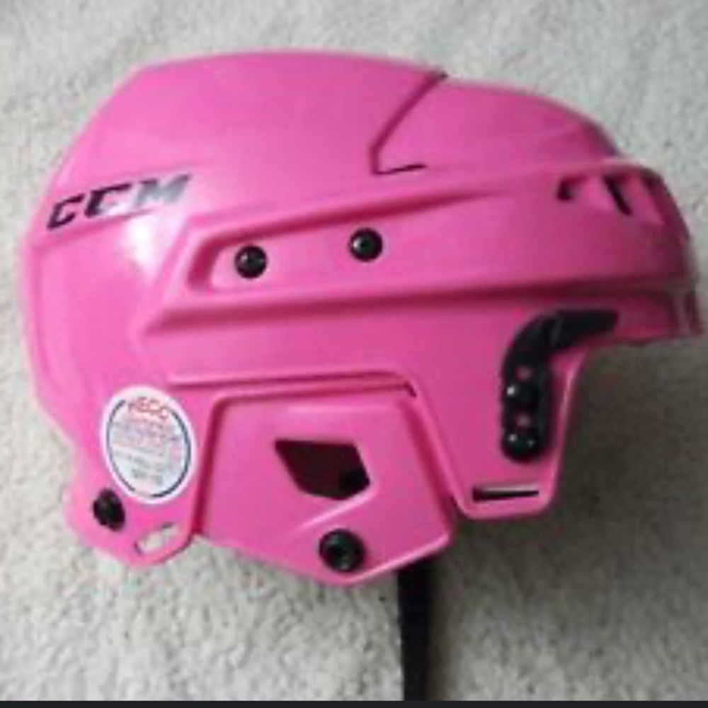 Ccm pink hockey helmet xs for girls
